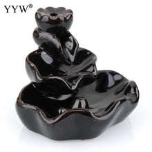 Traditional Buddha Hand Incense Burner Flower Lotus Smoke Waterfall Backflow Incense Burner Elegant Lotus Incense Holder Crafts